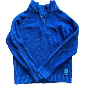 Chicago black label blue knit sweater in size m